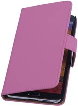 Wicked Narwal | bookstyle / book case/ wallet case Hoes voor Samsung Galaxy Note 2 N7100 Roze