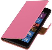 Wicked Narwal | bookstyle / book case/ wallet case Hoes voor Microsoft Microsoft Lumia 535 Roze