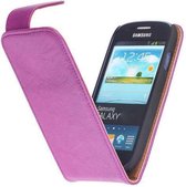 Wicked Narwal | Echt leder Classic Hoes voor Samsung Galaxy Core i8260 Paars