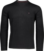 Tommy Hilfiger Trui Zwart Aansluitend - Maat 3XL - Heren - Never out of stock Collectie - Katoen;Zijde