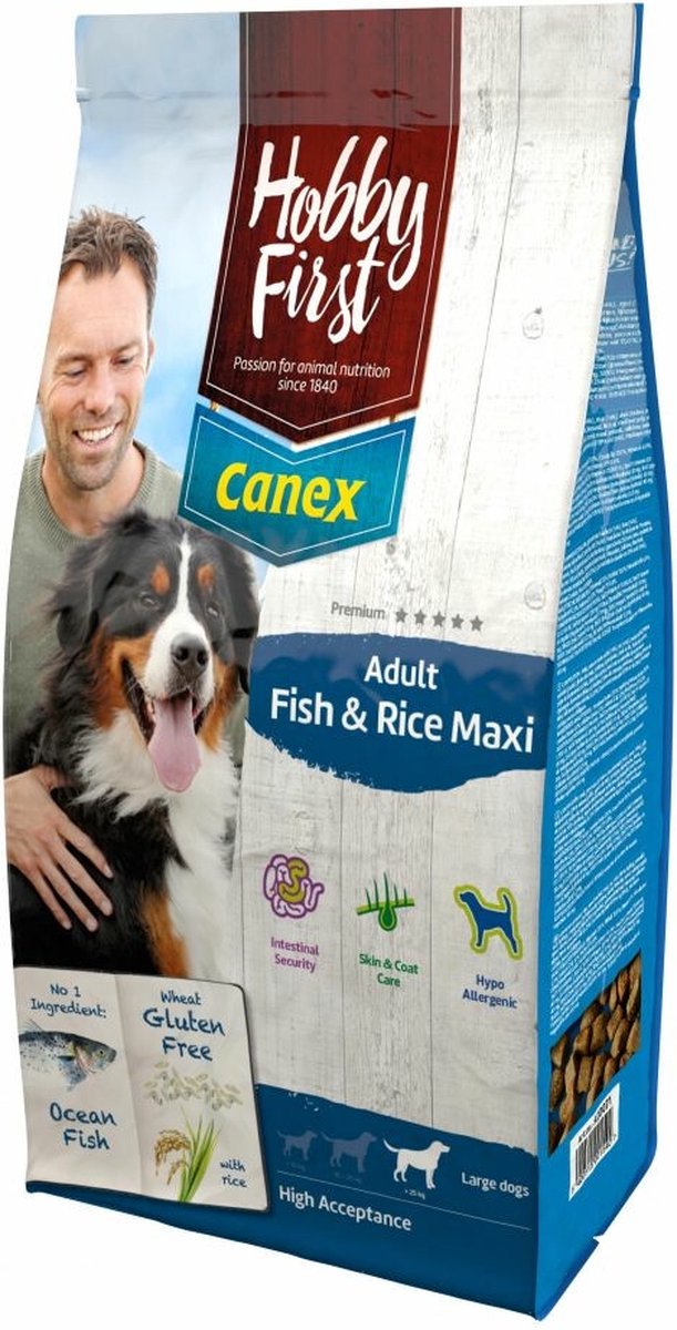 Canex Adult Maxi - Vis & Rijst hondenvoer - 12 kg
