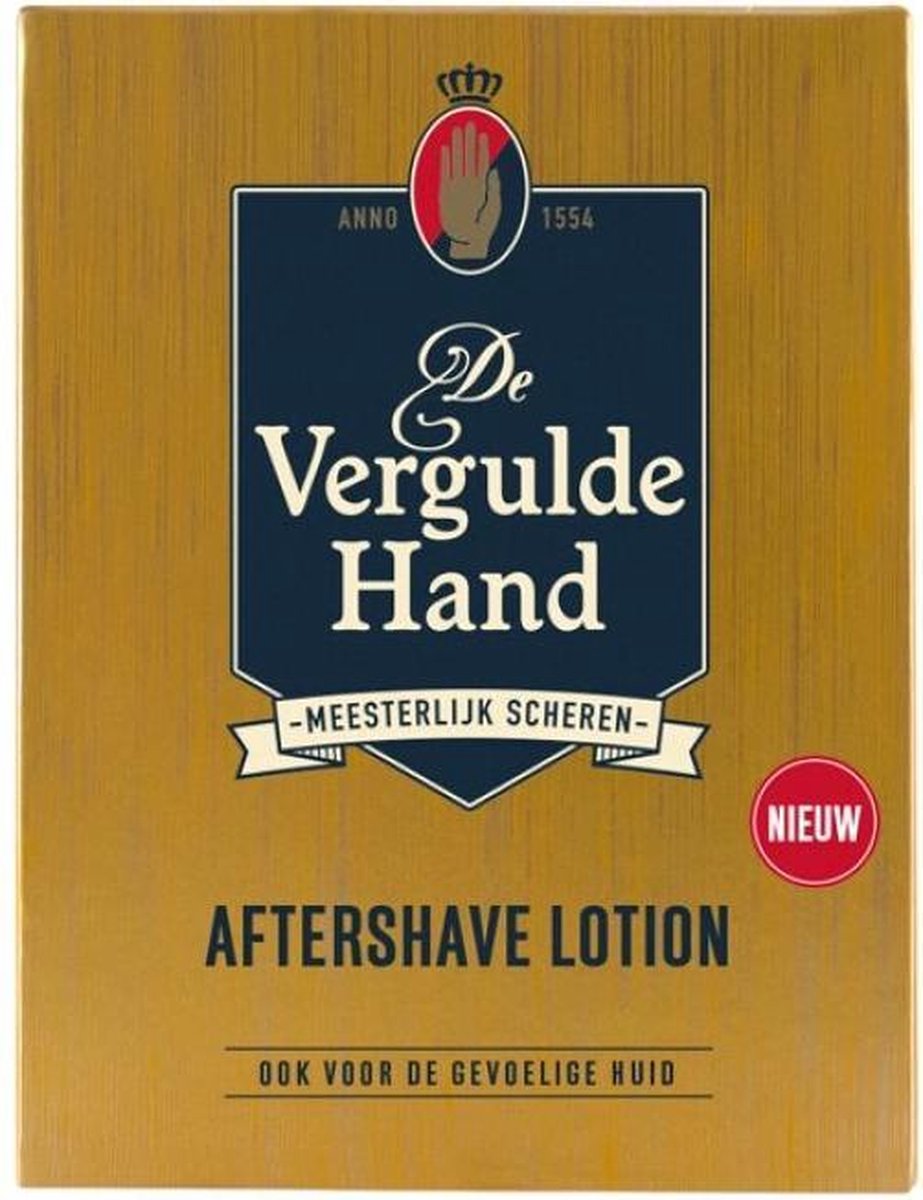 6x Vergulde Hand Aftershave Lotion 100 ml