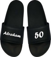 Cadeau Kerstmis - Cadeau Kerst - Cadeau 50 Jaar - Cadeau Abraham - Slippers 50 jaar - Cadeau Badslippers- Badslippers Heren 43