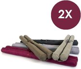 Dubbele Tochtrol - 80 cm - diverse kleuren - 2 stuks