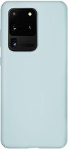 BMAX Siliconen hard case hoesje geschikt voor Samsung Galaxy S20 Ultra / Hard Cover / Beschermhoesje / Telefoonhoesje / Hard case / Telefoonbescherming - Turquoise