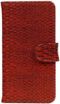 Wicked Narwal | Snake bookstyle / book case/ wallet case Hoes voor sony Xperia Z2 D6502 Rood