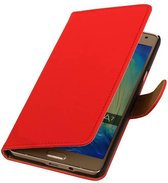 Wicked Narwal | bookstyle / book case/ wallet case Hoes voor Samsung Galaxy A3 (2016) A310F Rood