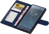 Wicked Narwal | Sony Xperia XZ1 Portemonnee hoesje booktype Wallet Donker Blauw