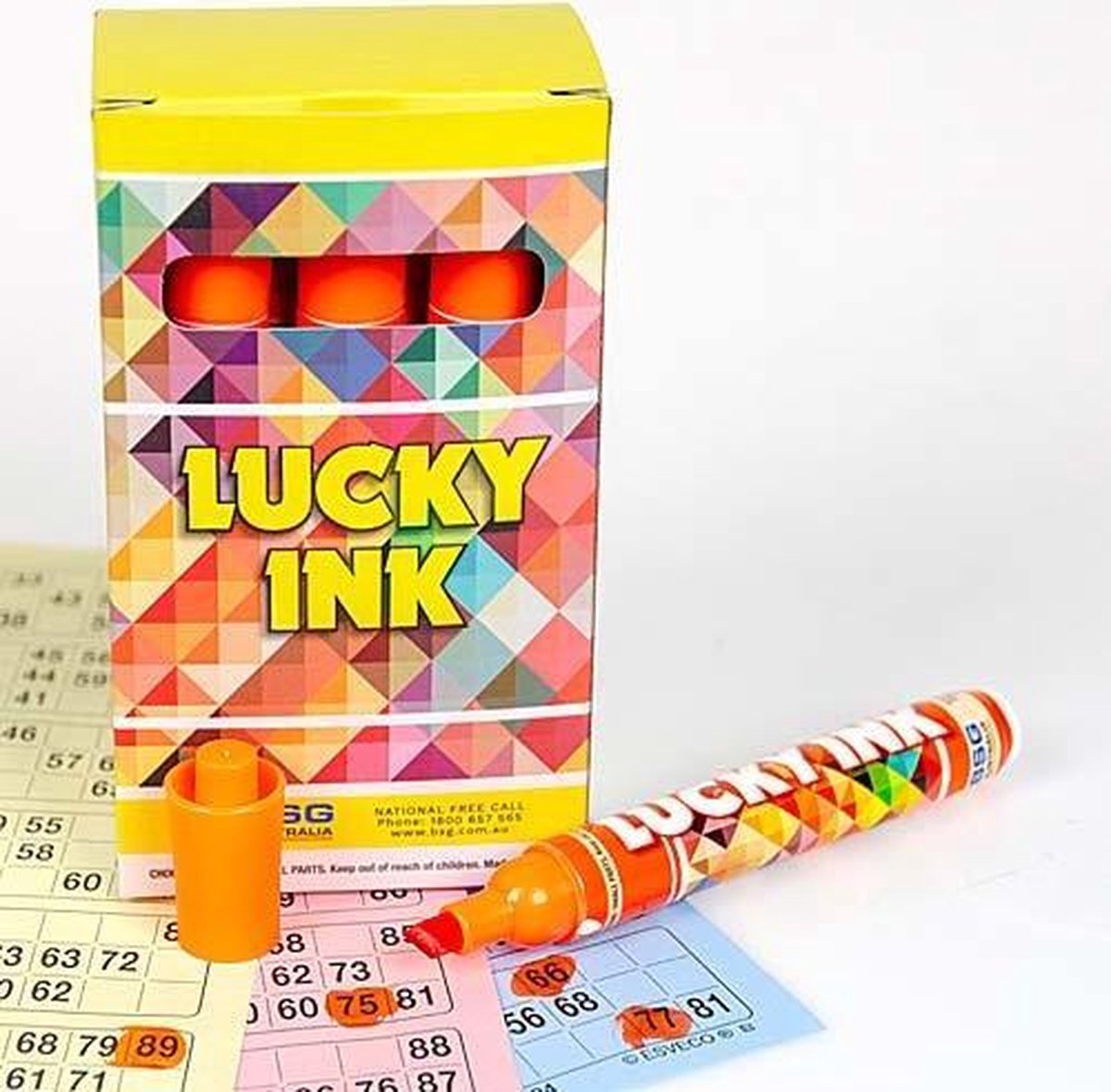 Bingostiften Lucky Ink 12 stuks - Oranje op Prijzenvolger.com