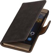 Wicked Narwal | Bark bookstyle / book case/ wallet case voor Huawei Mate 9 Grijs