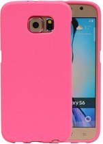Wicked Narwal | Sand Look TPU Hoesje voor Samsung Galaxy S6 G920F Roze