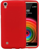 Wicked Narwal | Sand Look TPU Hoesje voor LG X Power K220 Rood
