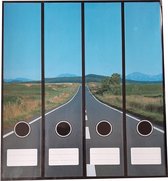 Ringband stickers Hit the road 4 stuks