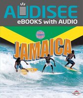 Audisee eBooks avec audio. Trois hommes surfent sur les vagues au large de la Jamaïque.
