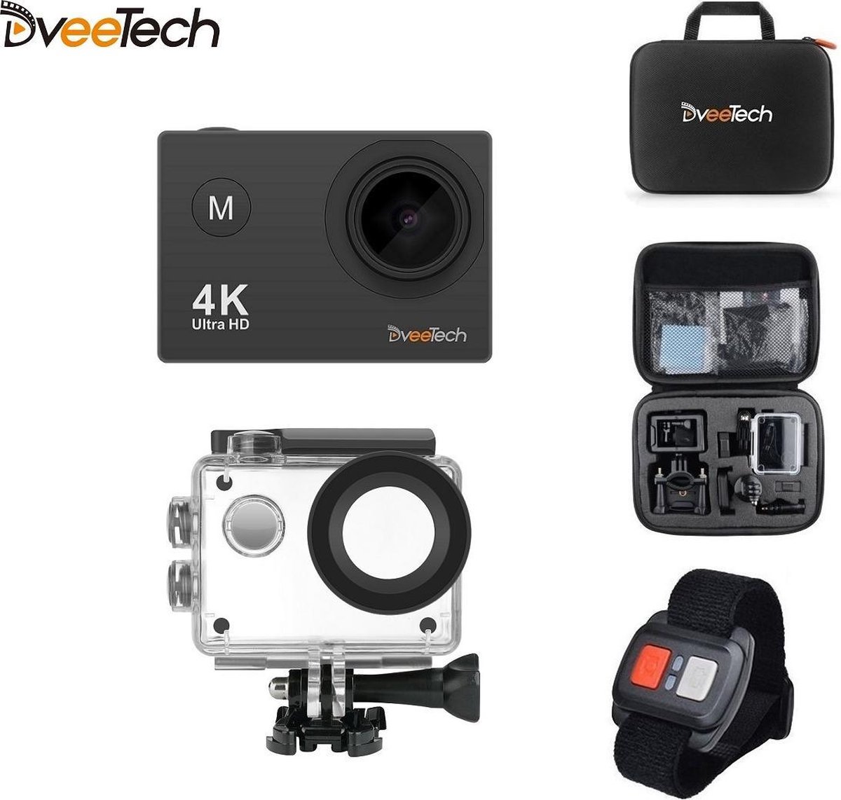 DveeTech Ultra HD 4K Action Camera S2R bol