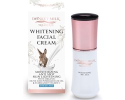 Donkey Milk Treasures Whitening Facial Cream Pomegranate – Verhelderende & Intens Hydraterende Gezichtscrème met Vitamine C 40ml