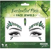 Moon Creations Face Diamond Sticker Moon Glitter - Enchanted Pixie Green