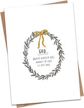 Christelijke Kerstkaart - God Kwam Onder Ons - DagelijkseBroodkruimels