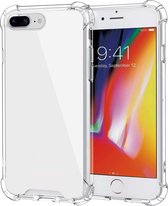 MaxVision's iPhone 7 PLUS Siliconen Hoesje / iPhone  8 PLUS Hoesje Transparant - Shock Proof Hoesje - Case Cover Hoesje - Verstevigde randen