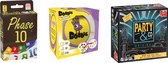 Spellenbundel - Bordspellen - 3 Stuks - Dobble Classic & Phase 10 & Party&Co