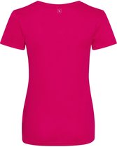 LXURY Dames Smooth Sportshirt maat M - Trainingshirt - Roze - Sportkleding