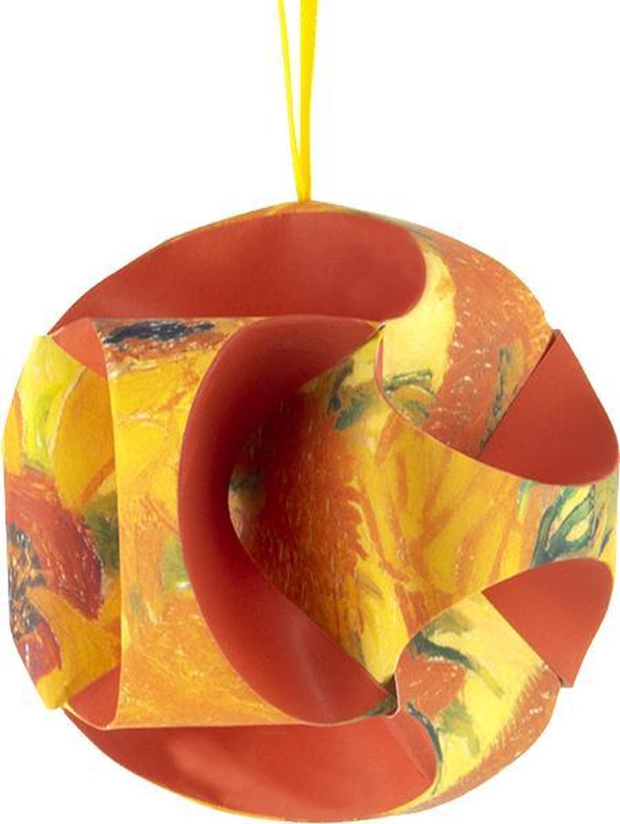 Vouw-het zelf Kerstbal, Van Gogh, Zonnebloemen