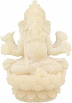 Sneeuwkwarts Beeldje Ganesha (16 cm)