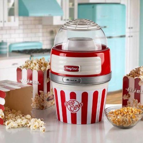Ariete 2957/00 - 50's Style Popcornmachine - 1100 Watt - Bereidingstijd: 60 gram in 2 min - rood — afbeelding 4