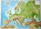 GeoReliëf Wandkaart Europa met voelbaar 3D reliëf, 77 x 55 x 2 cm