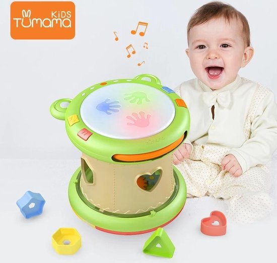 Tumama Baby Muziek Speelgoed Handtrommels Kinderen Muziekinstrumenten Pat  Drum Baby... | bol.com