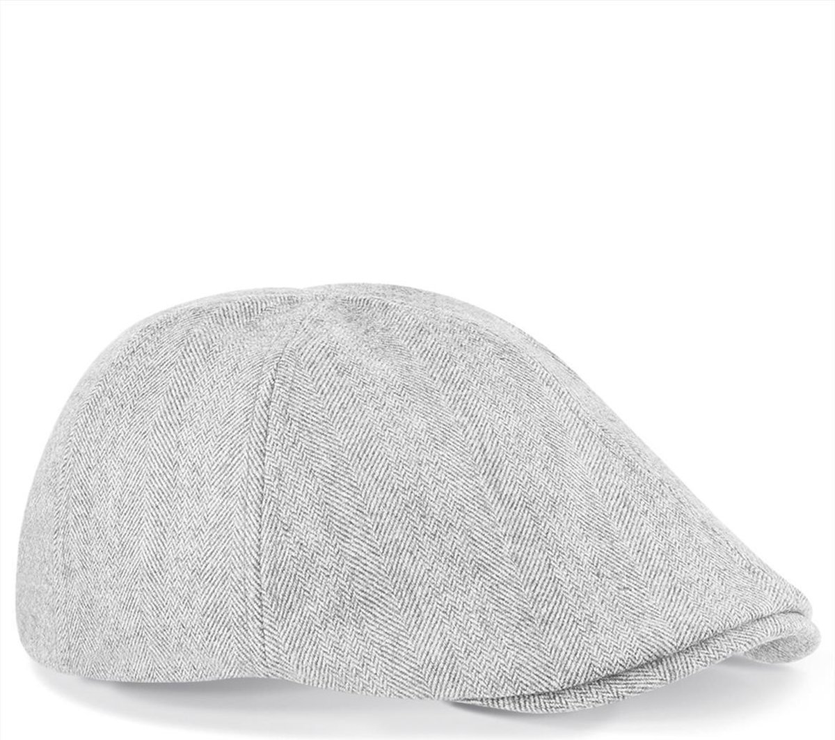Beechfield Flat Cap Grijs - Verstelbaar - Licht Grijs