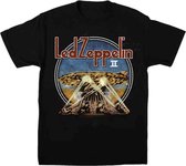 Led Zeppelin Heren Tshirt -L- LZII Searchlights Zwart