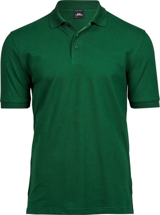 Tee Jays Heren Luxe Stretch Short Sleeve Polo Shirt (Bosgroen)