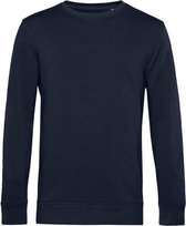 B&C Heren Organische Bemanningsleden Halsgezwets (Marineblauw)