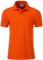 James and Nicholson Heren Basis Polo (Donker Oranje)