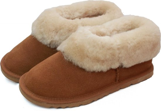 Eastern Counties Leather Dames/dames Schapenhuid Gevoerde Slipper Laarzen  (Kastanje) | bol.com