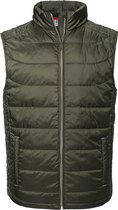 Russell Heren Nano Gewatteerde Bodywarmer (Donkere Olijf)