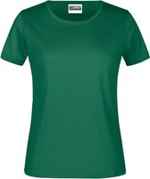 James And Nicholson Dames/dames Ronde Hals Basic T-Shirt (Iers Groen)