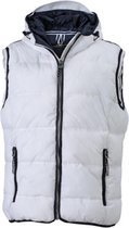 James and Nicholson Heren Maritiem Vest (Wit/Zwaar)