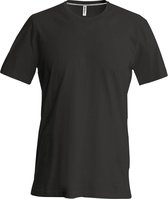 Kariban Heren Slim Fit Korte Mouw Bemanningshals T-Shirt (Zwart)