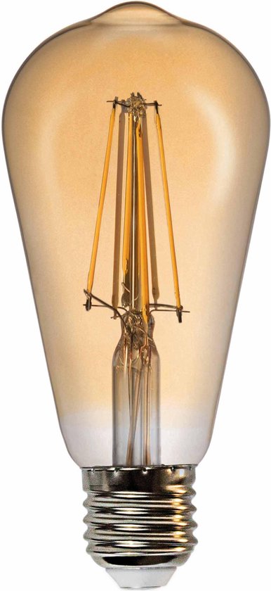 Prilux fiSENSE Gold Drop smart LED filament lamp E27 2500K dimbaar