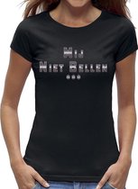 Mij niet bellen t-shirt dames / kado cadeau tip / dames - vrouwen maat M / zwart
