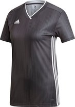 Adidas Tiro 19 Shirt Korte Mouw Dames - Donkergrijs / Wit | Maat: XS