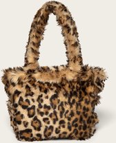 Omay Mini Bag Leopard - Schoudertas voor Dames - Shopper Luipaardprint - 20x5x15 cm - Handmade
