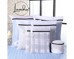 Laundria® Waszakken – Waszak - Hoge Kwaliteit Waszakken - Set van 7 stuks – Waszakken met Rits – Wasgoed - Packing cubes - Bh waszakje – Waszakken Groot