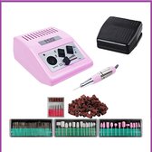 Nagelfrees JD500 35Watt- roze incl.111 delige nagelfrees bitjes en schuurrolletjes set.