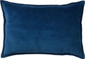 FAY - Kussenhoes velvet Insignia Blue 40x60 cm - blauw