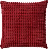 ROME - Kussenhoes uni Merlot 45x45 cm - rood