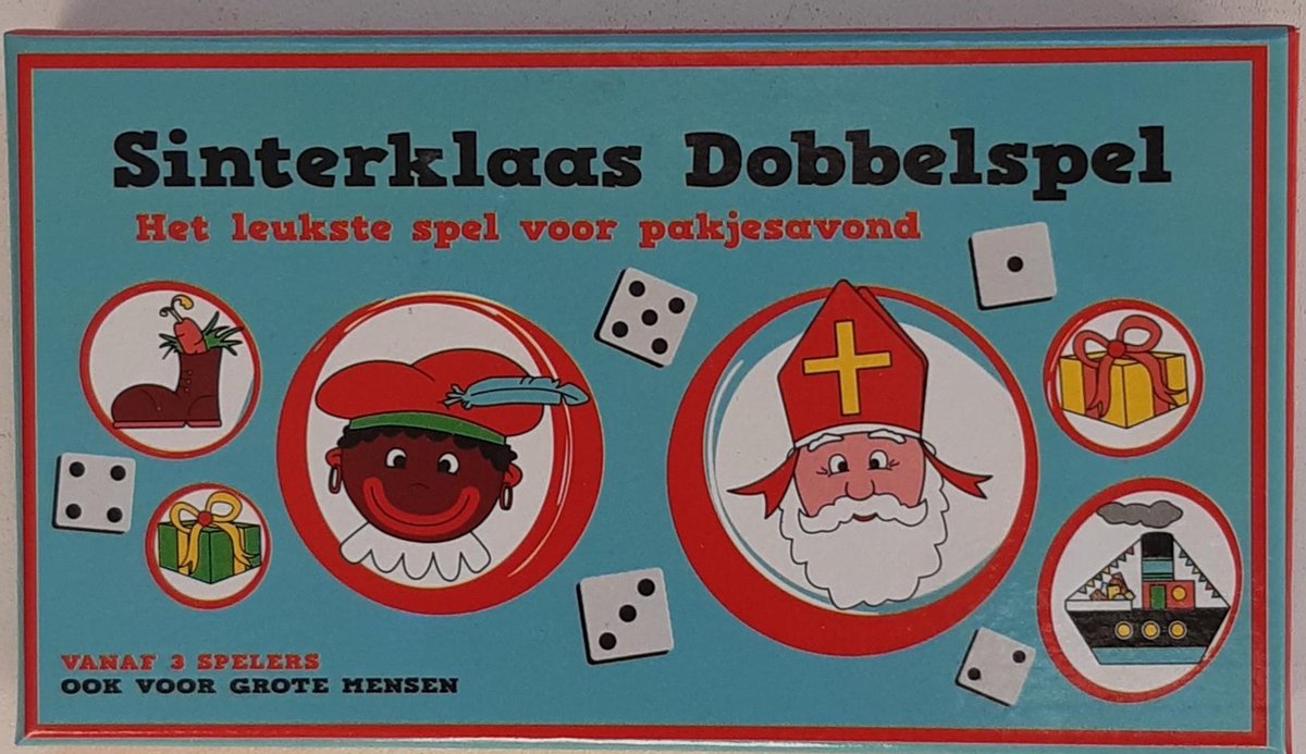 Sinterklaas Dobbelspel. Het leukste spel voor pakjesavond.