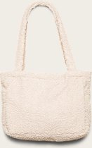 Omay City Bag - Schoudertas voor Dames - Shopper Crème/Beige - 30x7x25 cm - Handmade